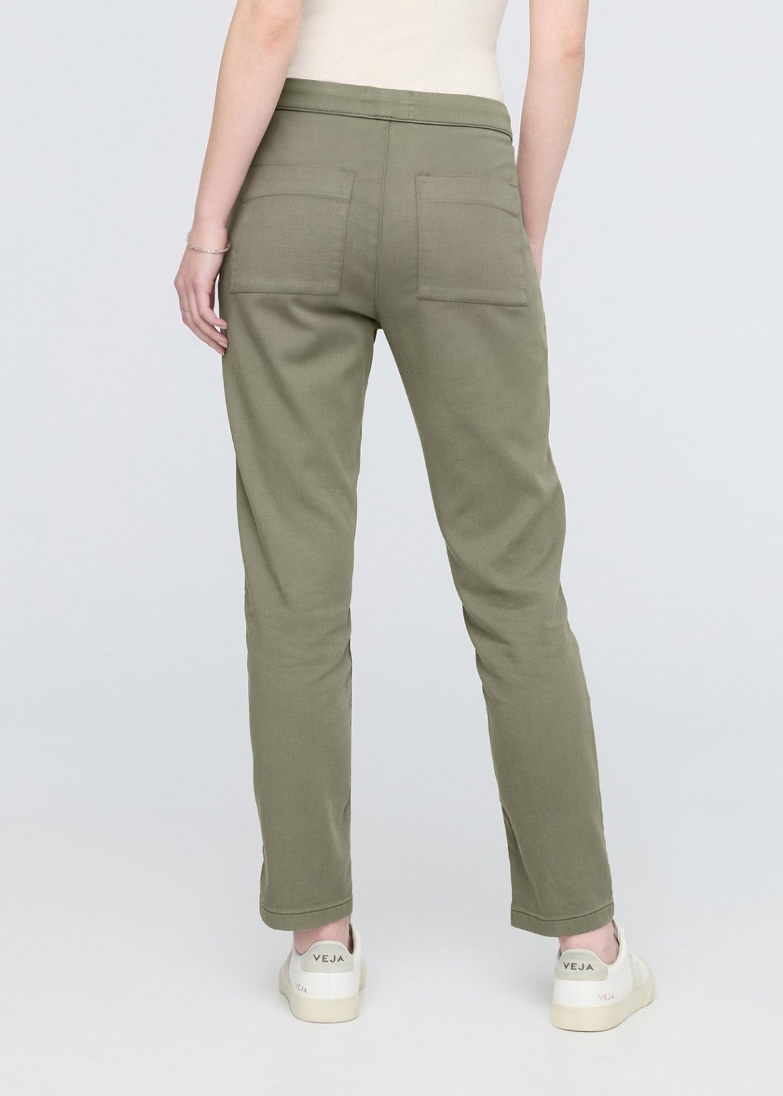 Women's Light Olive Harbour Sweatpants Back