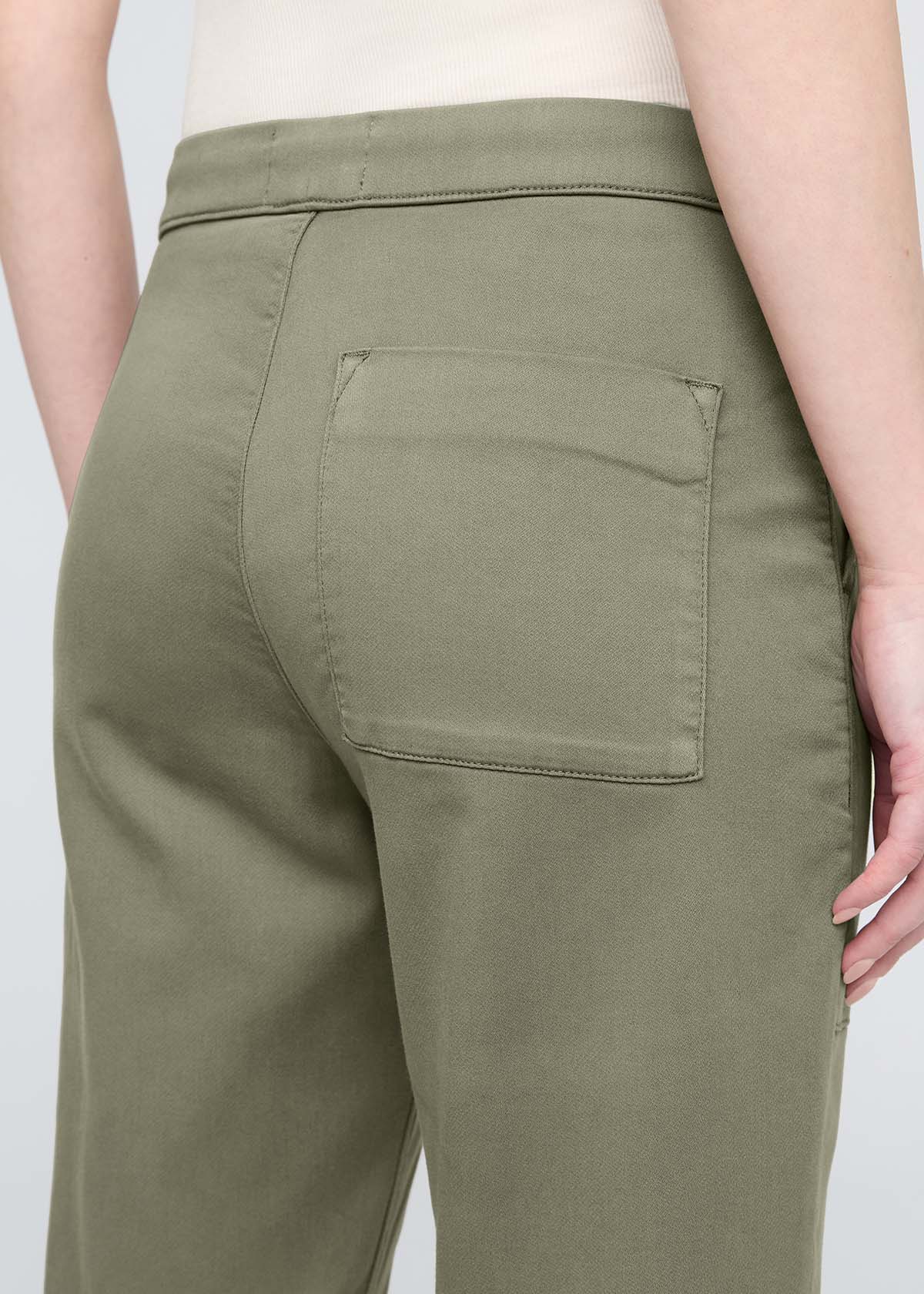 Women's Light Olive Harbour Sweatpants Back Detail