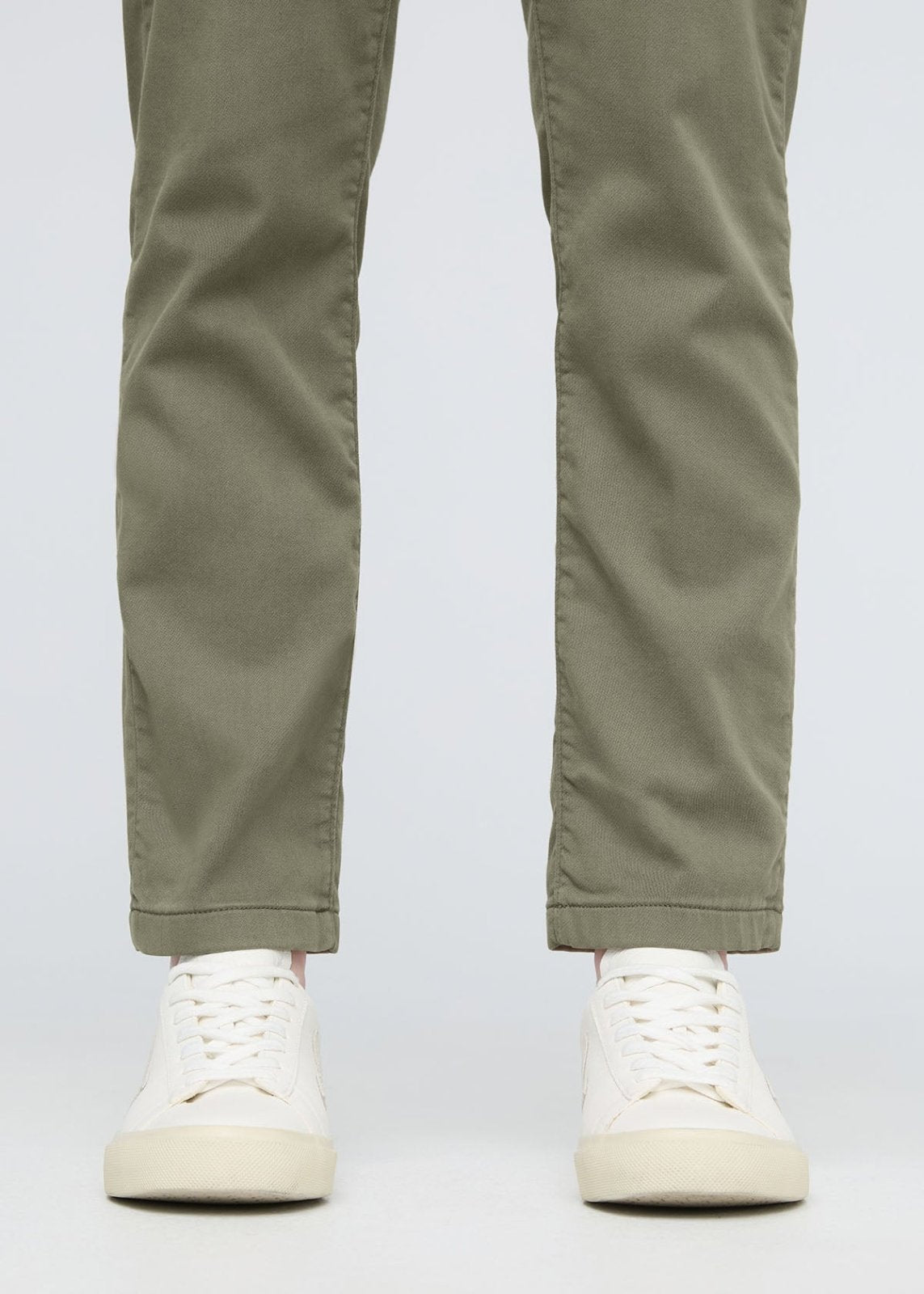 Women's Light Olive Harbour Sweatpants Ankle Detail