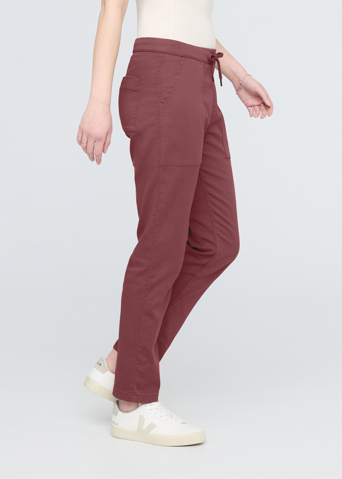 Women's Red Clay Harbour Sweatpants Side