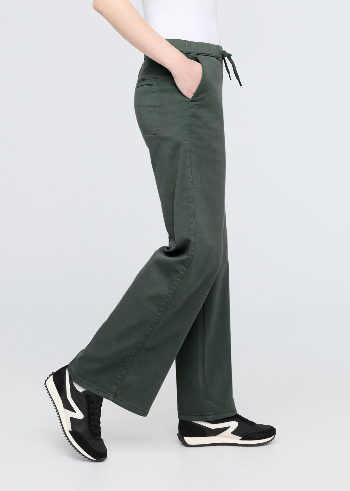 womens peat wide leg sweatpant side