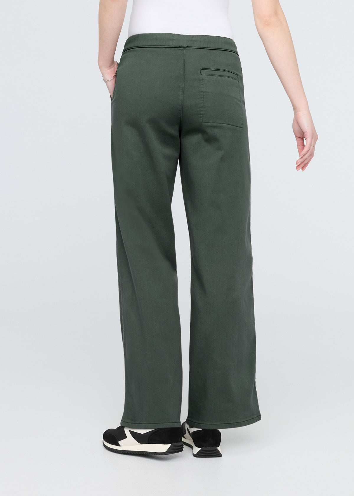 womens peat wide leg sweatpant back