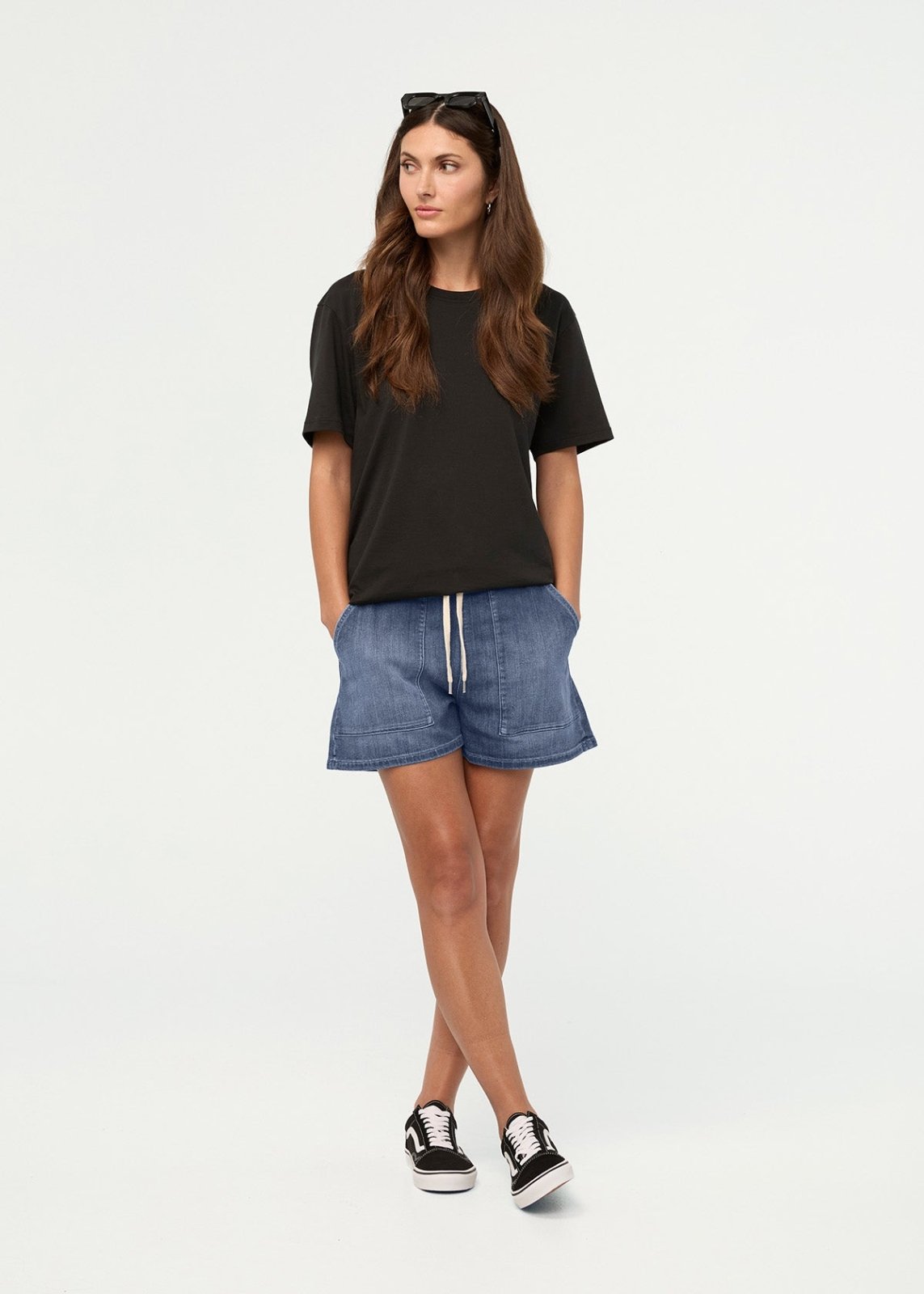 Performance Denim Harbour Short - Seaside Blue