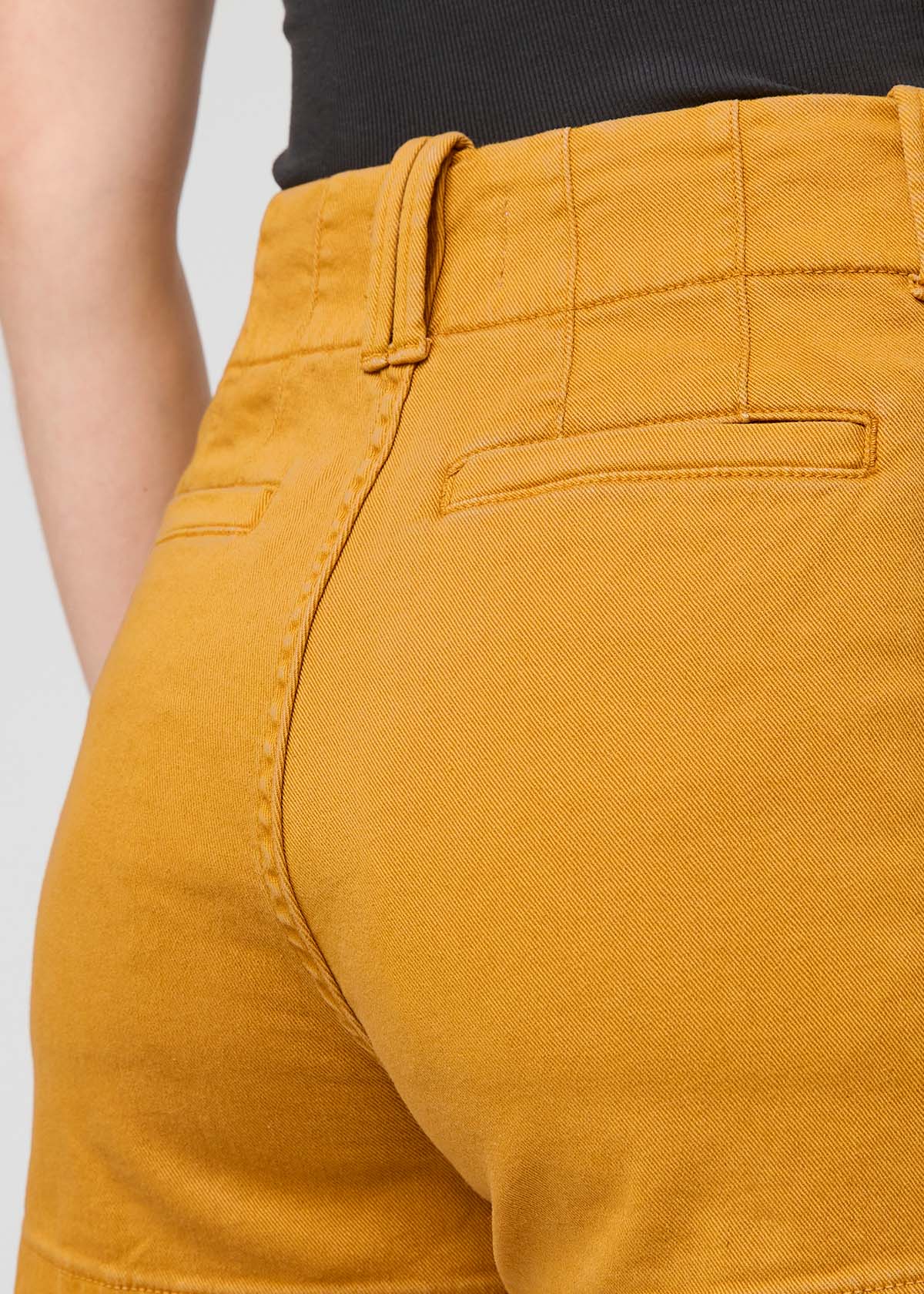 womens cider high rise a-line shorts back waistband