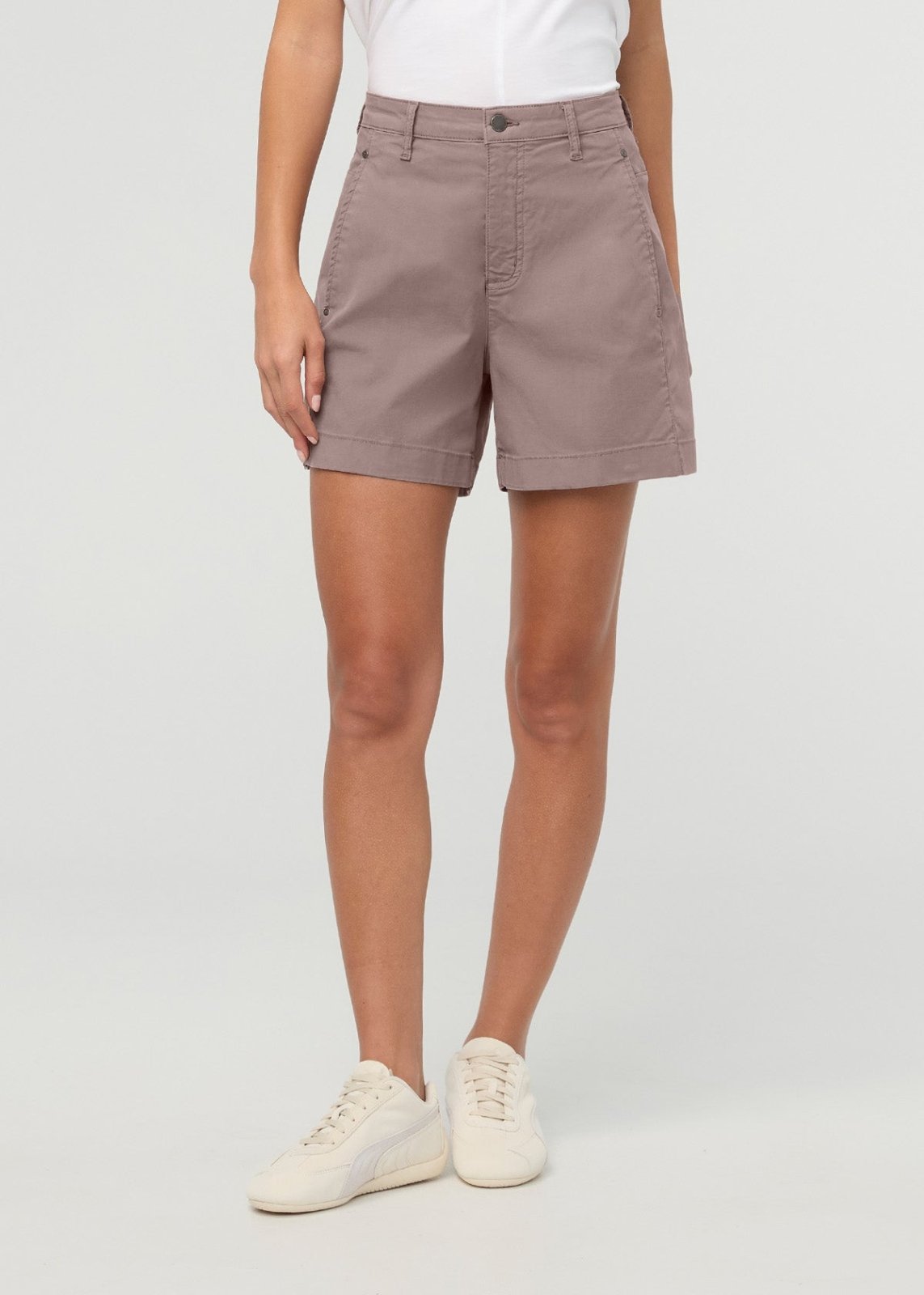 Women's Rose High Rise Stretch Twill Short front