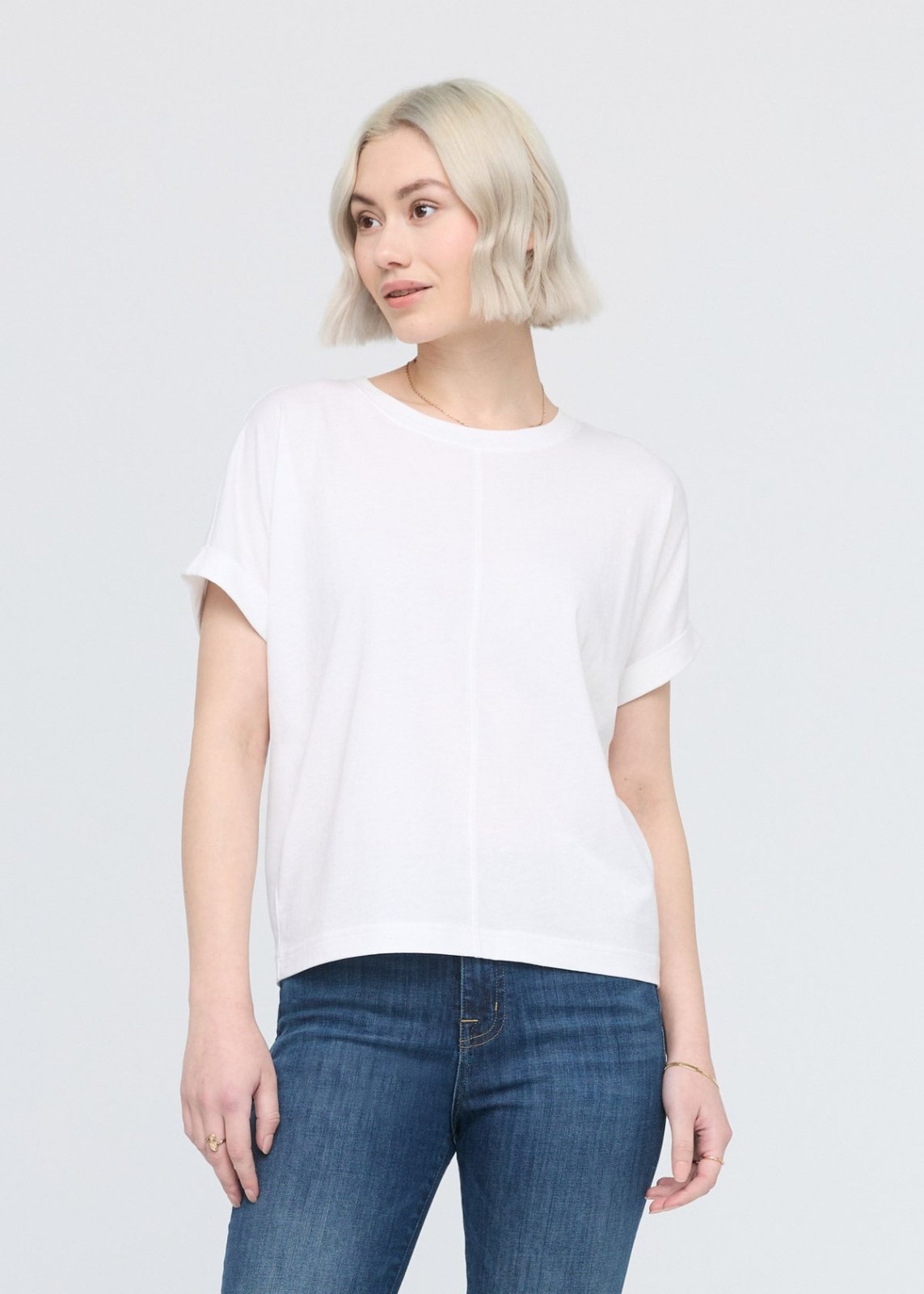 Women s White 100 Pima Cotton T Shirt