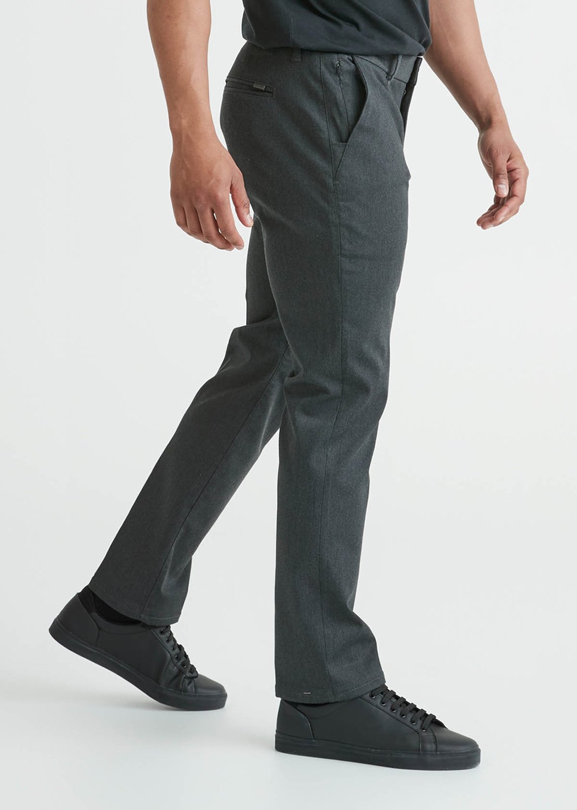 Byford Men Leisure Sport Slim Fit Solid Charcoal Trousers - Selling Fast at  Pantaloons.com