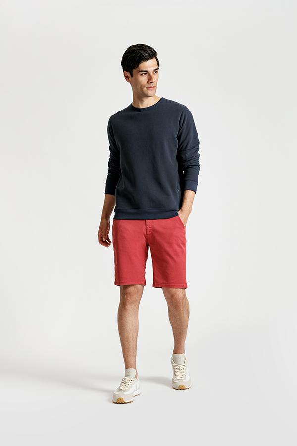 mens red lightweight shorts full body