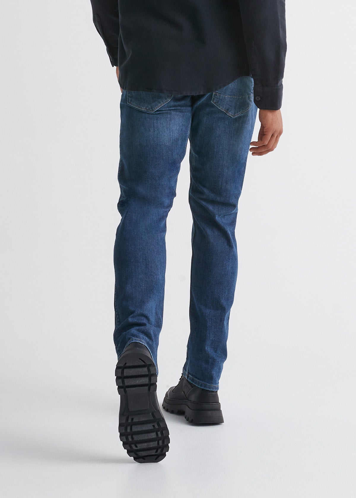 Men's Slim Fit Fleece Stretch Jeans