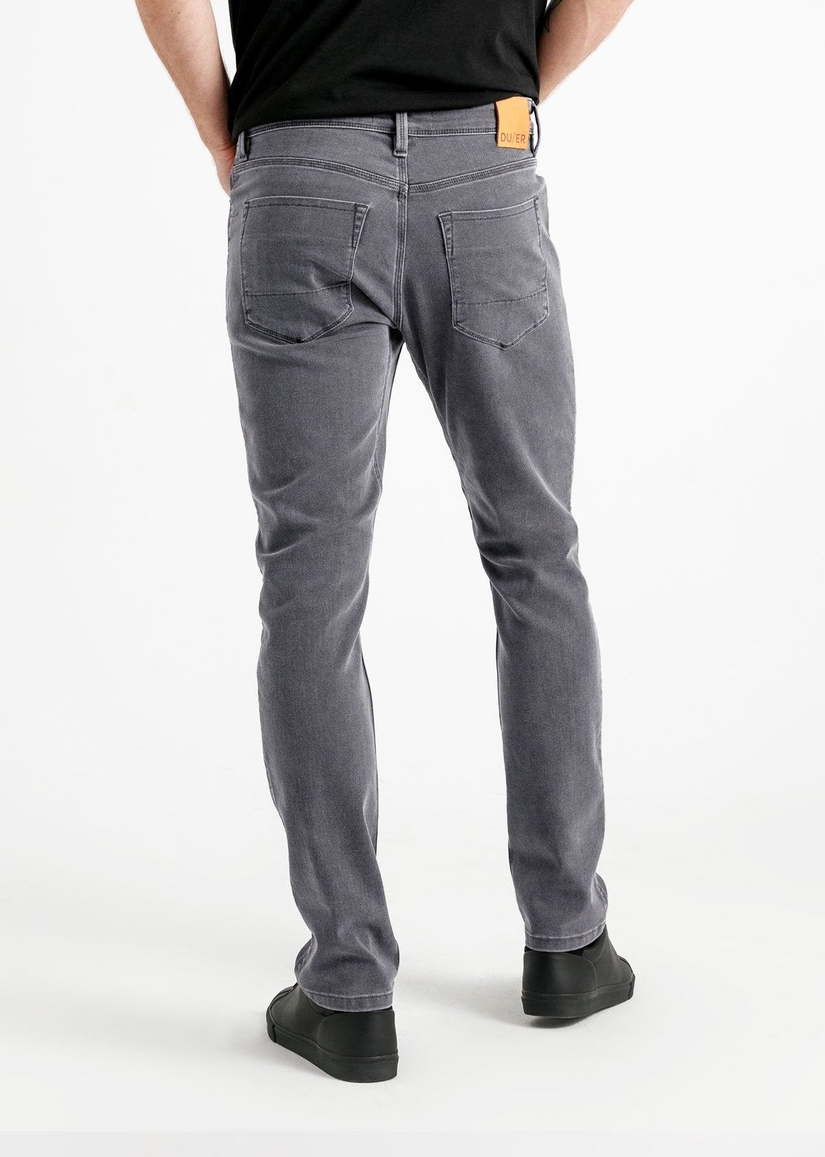 Tapered grey cheap jeans