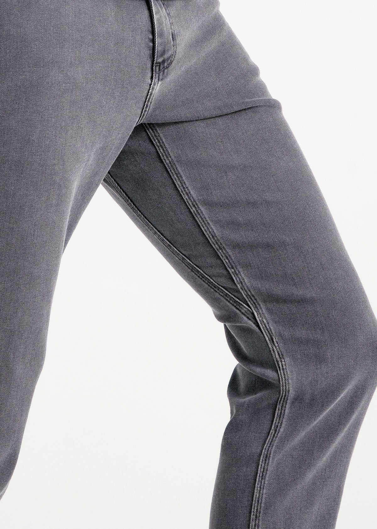 grey slim fit stretch jeans details