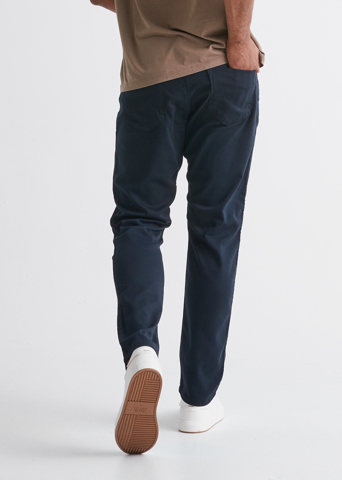 Men's Navy Blue Relaxed Fit Dress Sweatpant