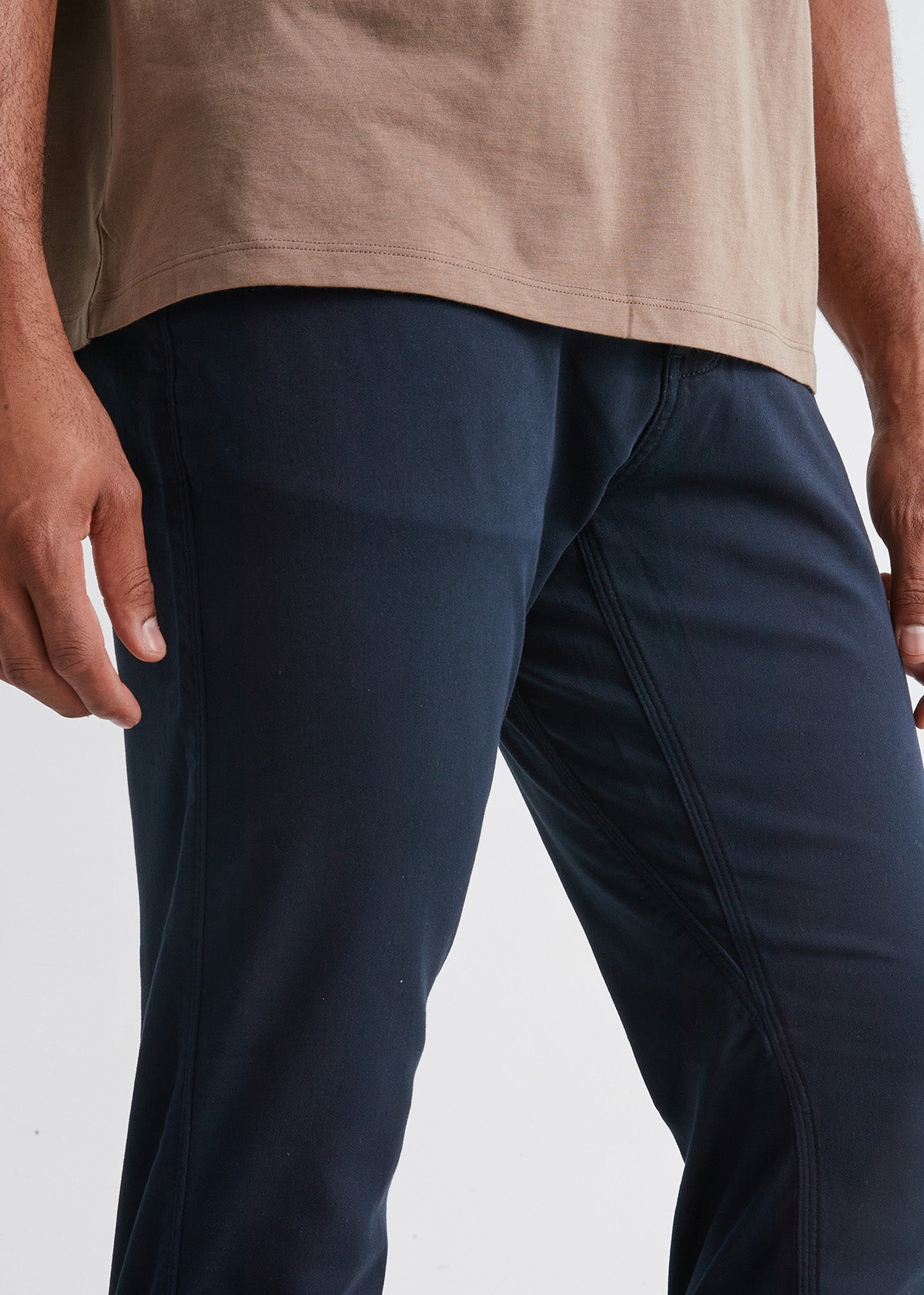 mens navy blue relaxed fit dress sweatpant gusset detail