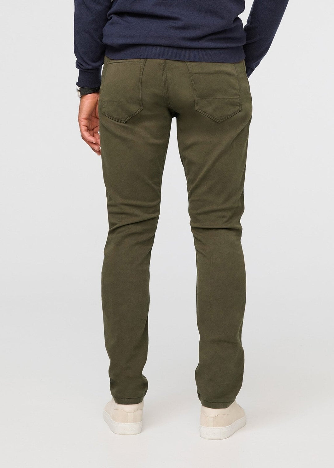 Men's Army Green Relaxed Fit Dress Sweatpant