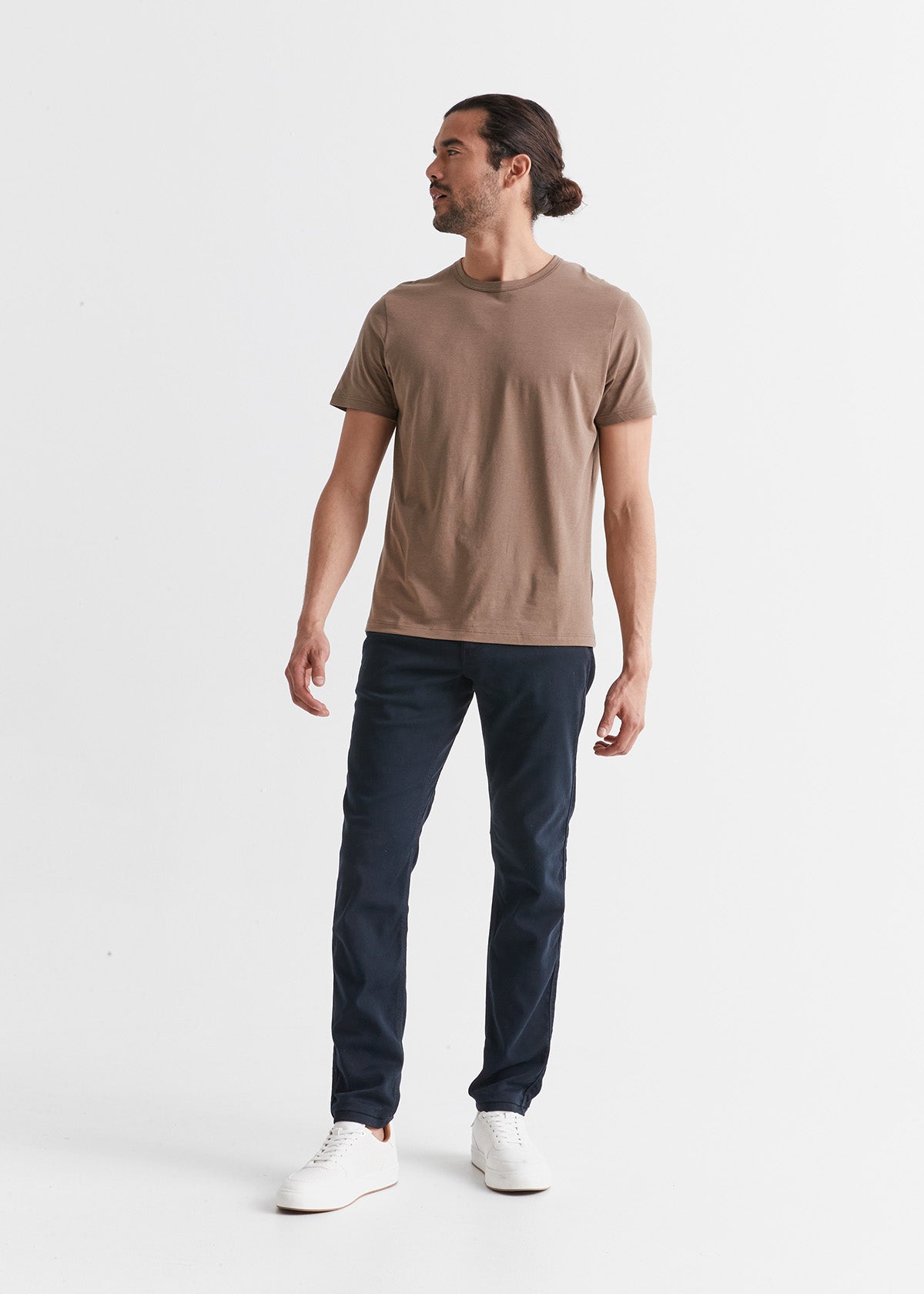 Buy Men Navy Textured Slim Fit Trousers Online - 746861