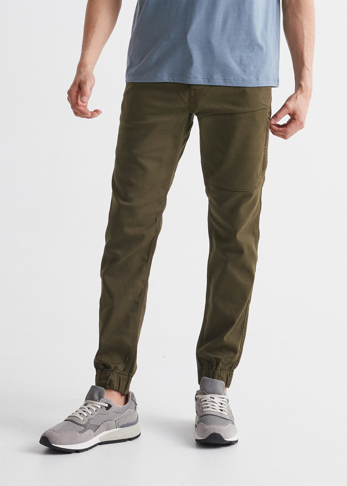 Medium - Womens Knit Mid-Rise Jogger Pants - All in Motion - Olive Green 
