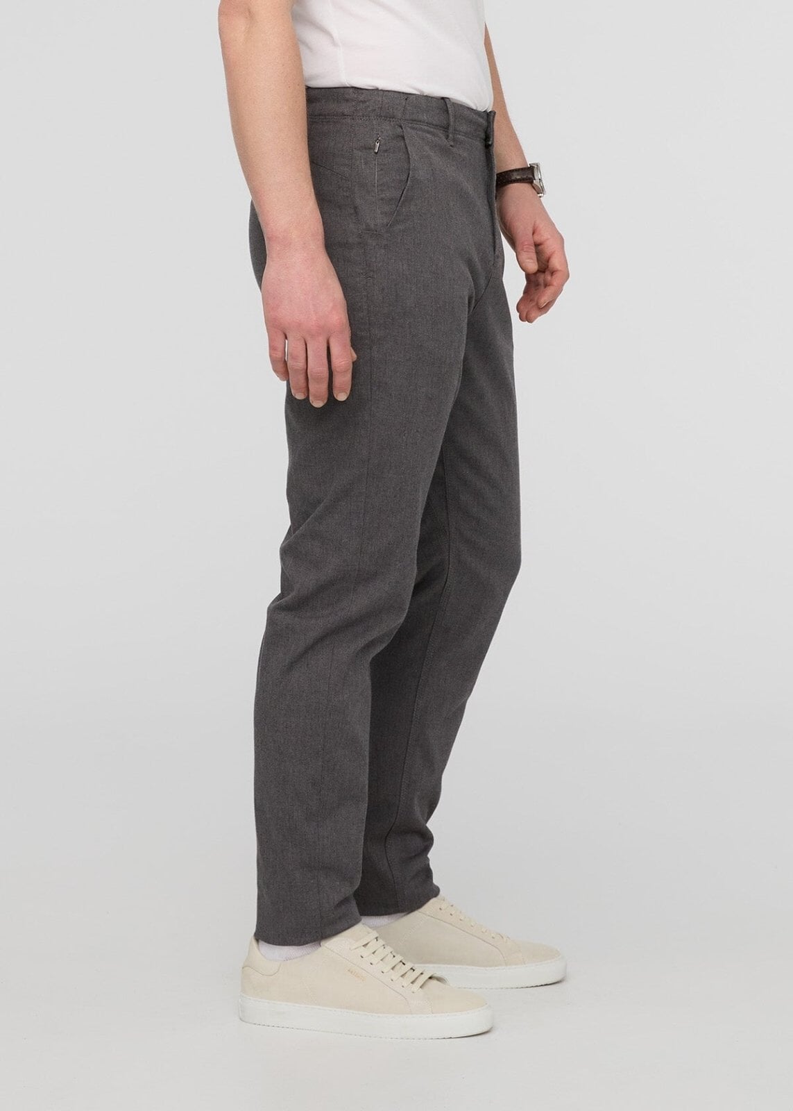 Men's Stretch Dark Grey Chino Trouser