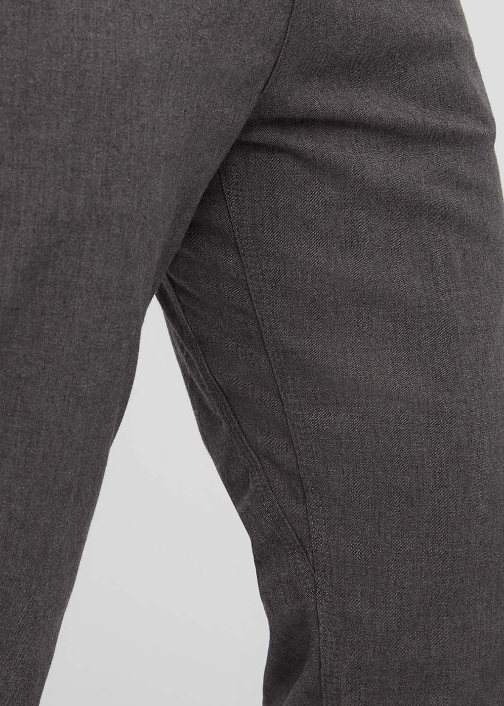 mens stretch heather grey chino pants gusset detail