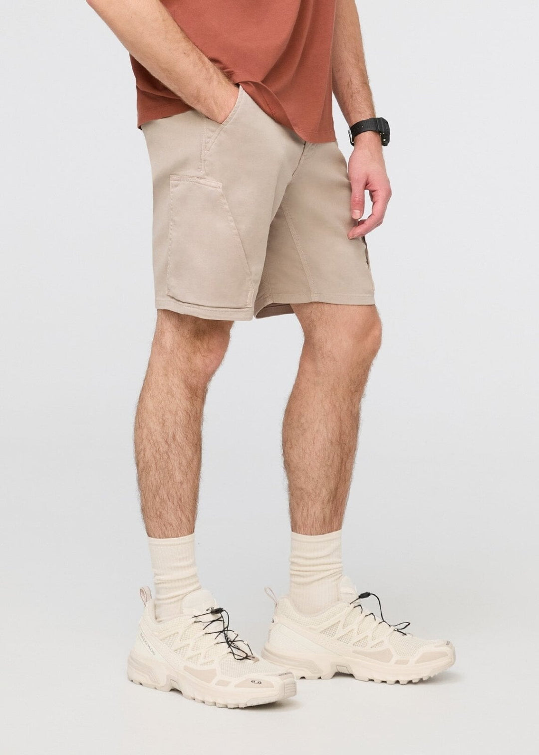 Men’s Beige Athletic Shorts