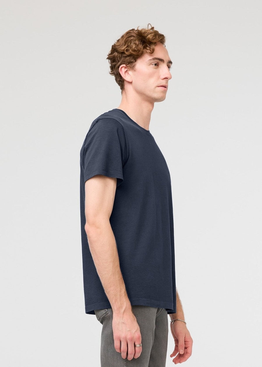 Men's 100% Pima Cotton Navy T-Shirt