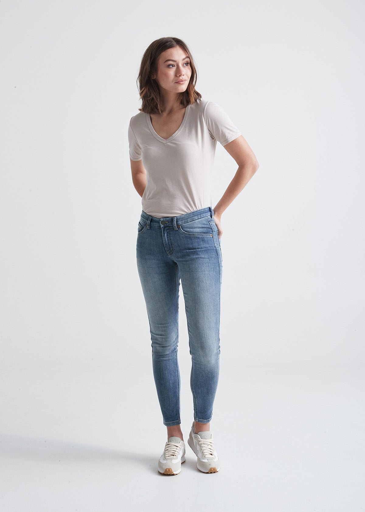 Low Waist for Women Skinny Push Up Jeans Slim Fit Femme Mid Rise