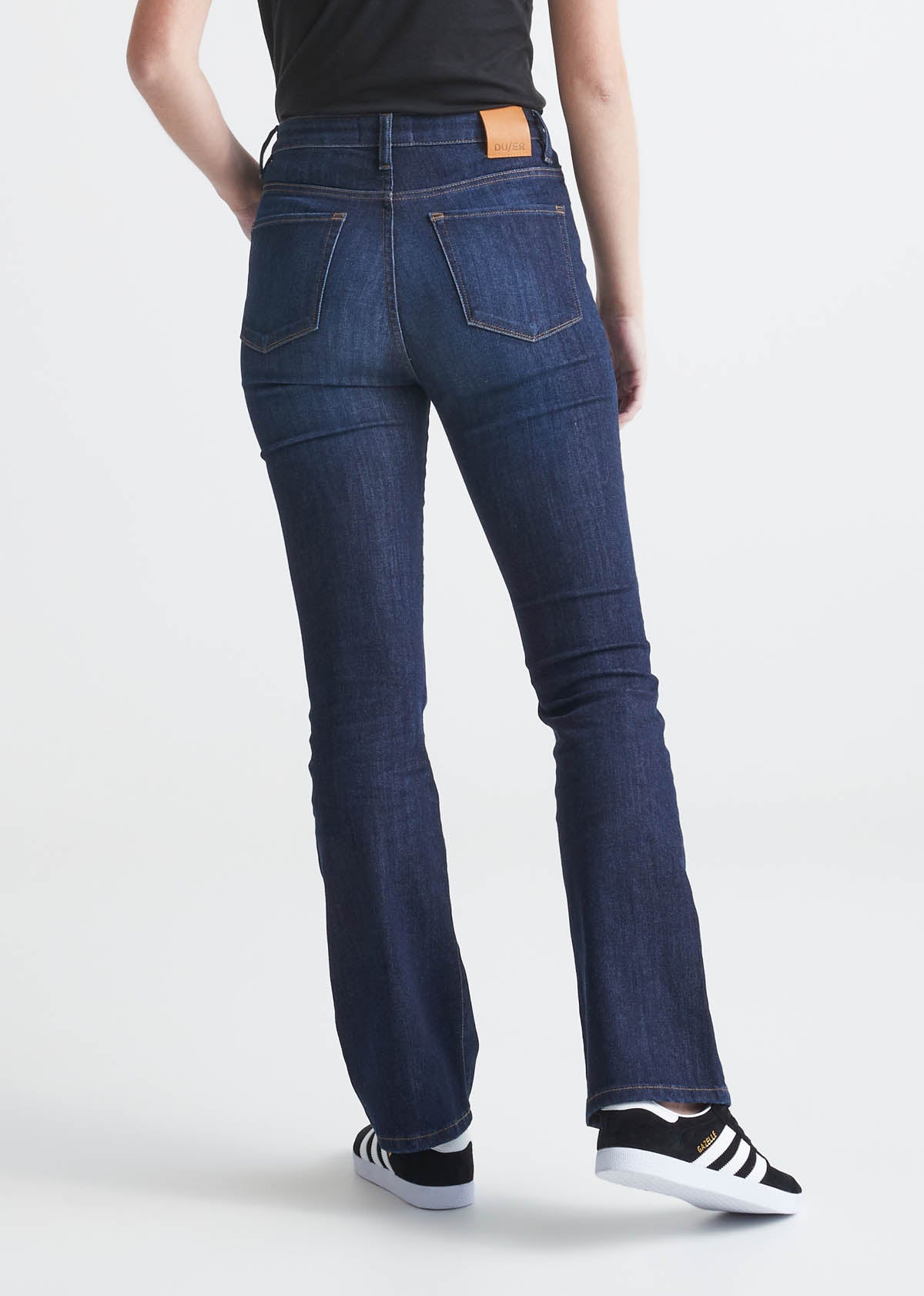 Suko Jeans Womens Power Stretch Boot Cut Jeans 17324 Blue Black 6
