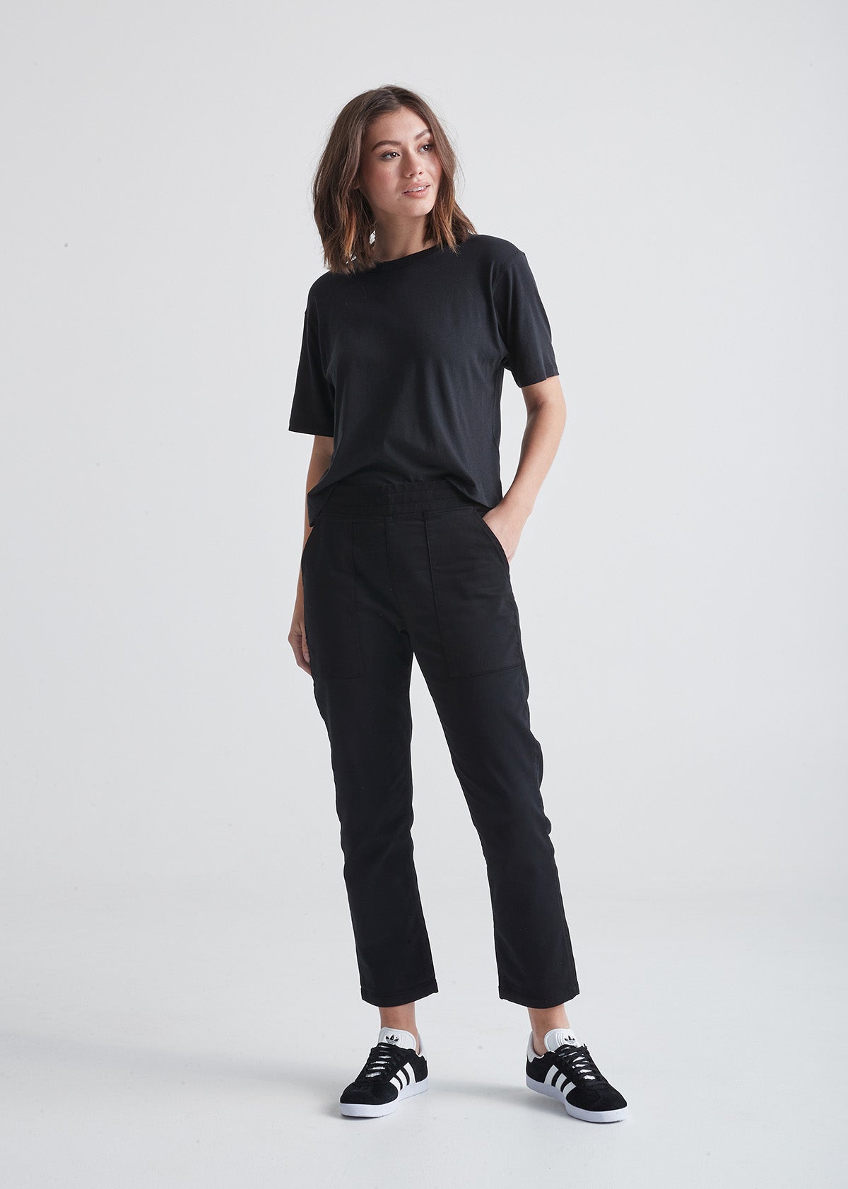 Peserico Woman Trousers Bistretch Black Canvas