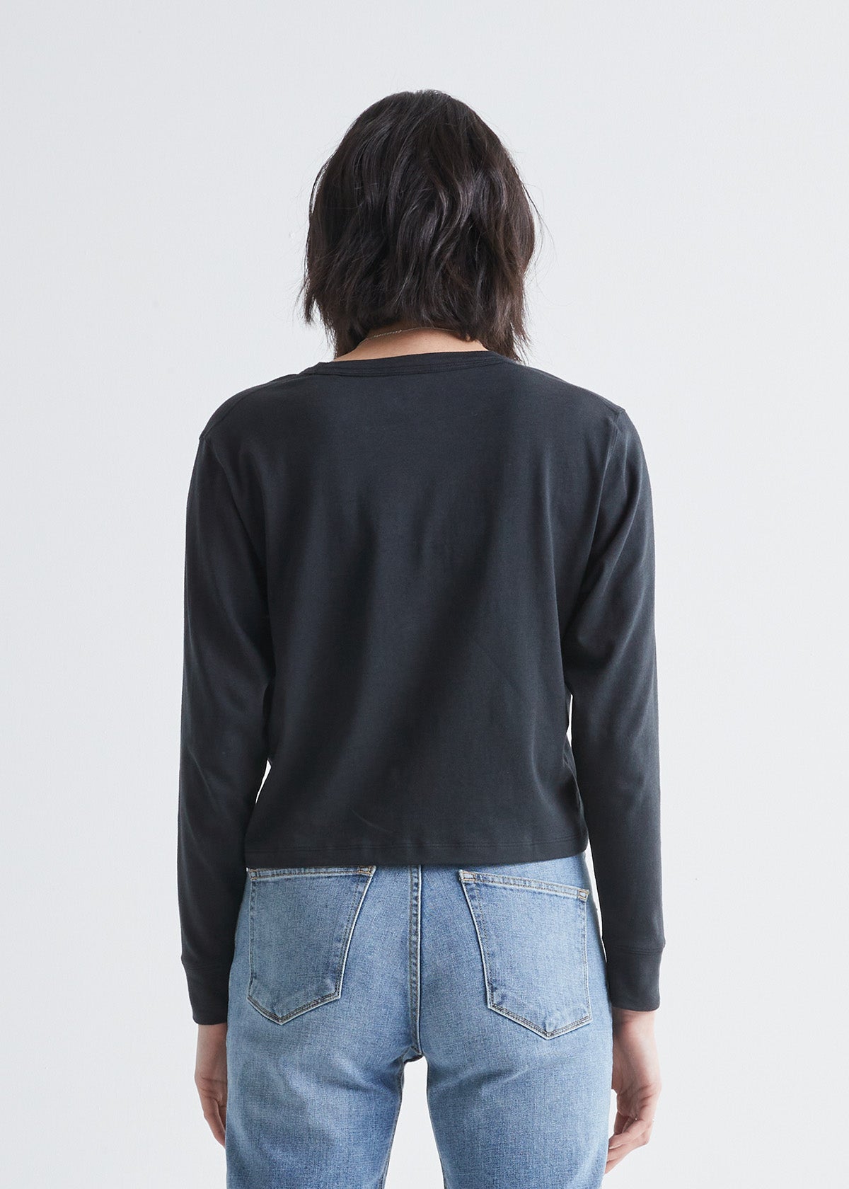 Women's Whipped Cropped Long Sleeve